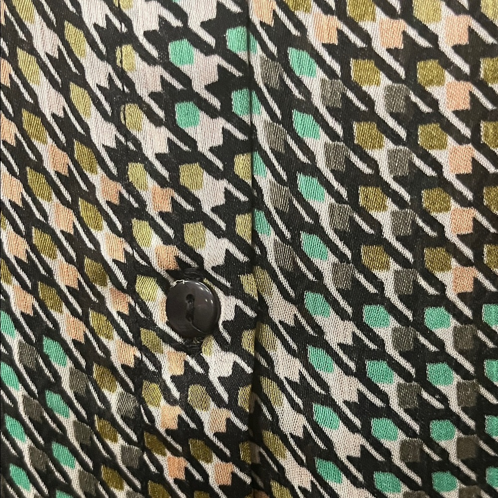 Vero Moda Green Geometric Shirt - Picture 3 of 5